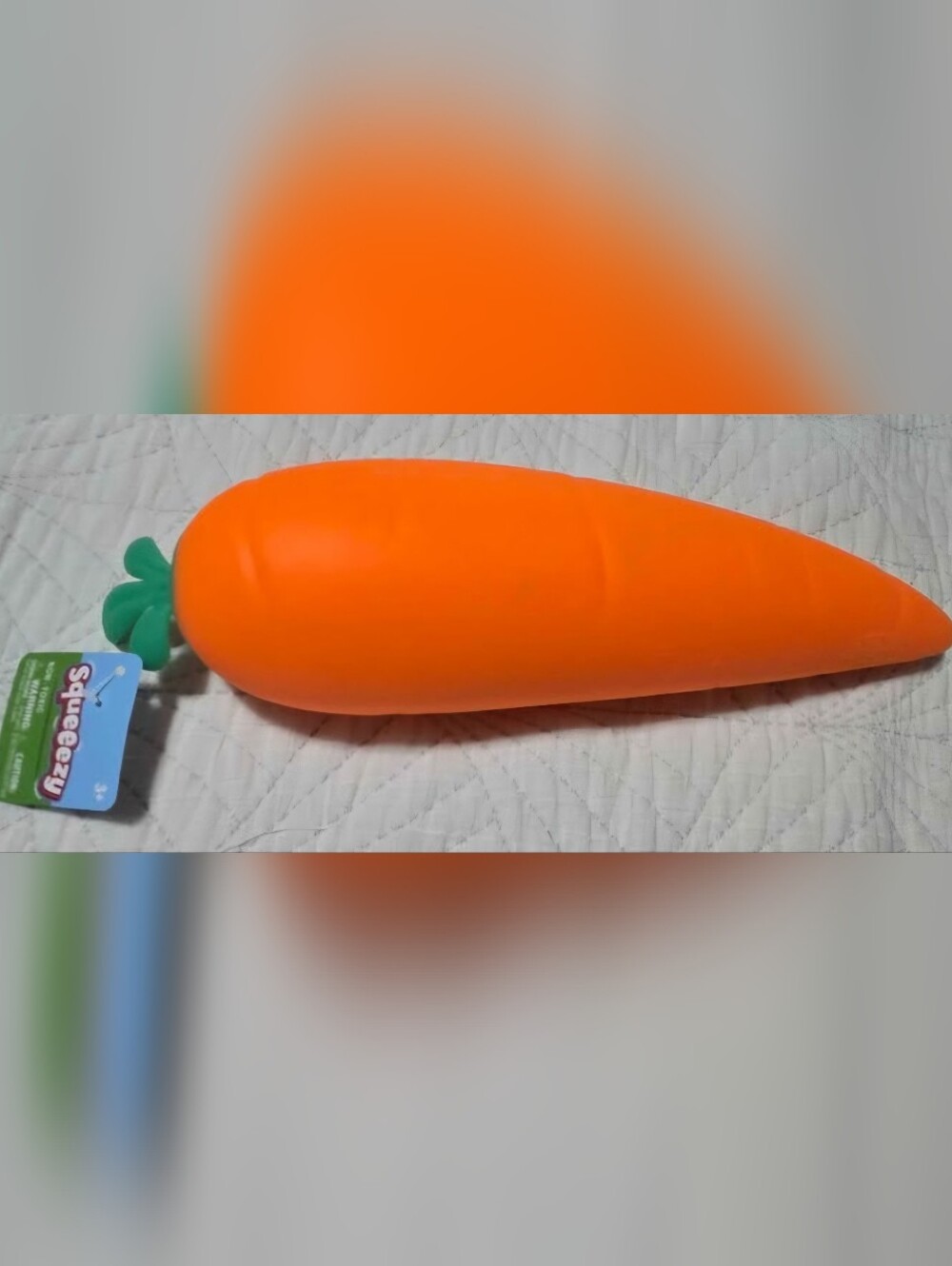 0New Squeezy Jumbo  Carrot Plush Squishy